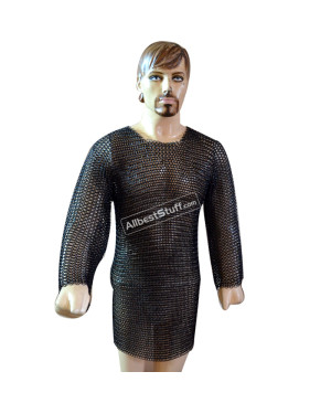 Butted Chain Mail Armour Chest Size 40 Long Sleeve